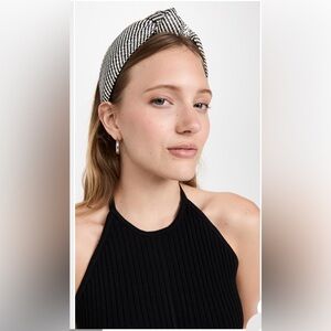 Lele Sadoughi Multi Weave Knotted Headband with LS pouch